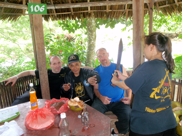 Mike, John, Nene and May 2012 Philippines - Lunch